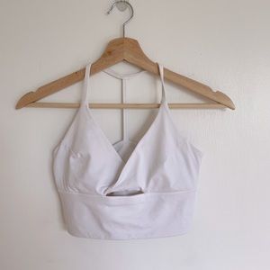White Lululemon Yoga Sports Bra Size 4